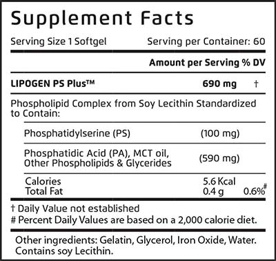 lipogen-ps-plus-supplement-facts